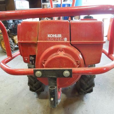 Lot 187: Troy-Bilt PTO 8 HP Gas Motor Rear Tiller Model 12058