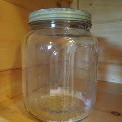 Lot 91: Huge Glass Wide Mouth Storage Jar Lot x 13
