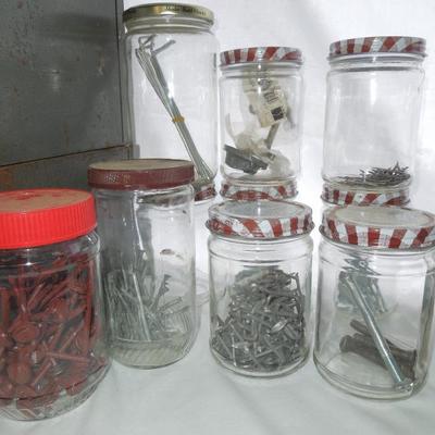 Lot 173: Huge Lot of Screws and Assorted Hardware with Storage 