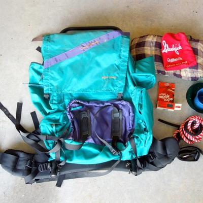 Lot 235: Camp Trails Metal  External Frame Back Pack with Gear