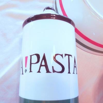 Lot 64: Two 12" Pasta Bowls and Pasta Keeper