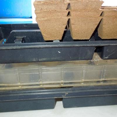 Lot 191: Group of Seeds, Germinating and Starter Trays