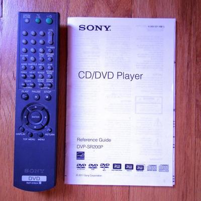 Lot 29: Sony CD/DVD Player with Remote and Antenna