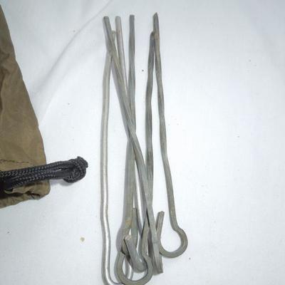 Lot 185: Eureka Nylon Tent with Poles, Stakes and Storage Bag