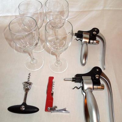 Lot 69: Two Rabbit Ears Wine Openers Plus More