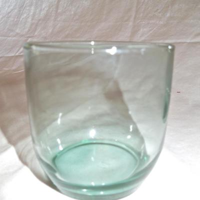 Lot 71: Lot of Glassware 17 Green Tinted 12, 8 and 4 oz.