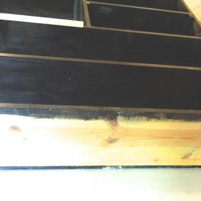 Lot 139: Black Book Case Cubicle Compartment or Display Shelf