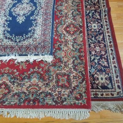 Lot 245: Three Oriental Style Decorator Area Rugs 