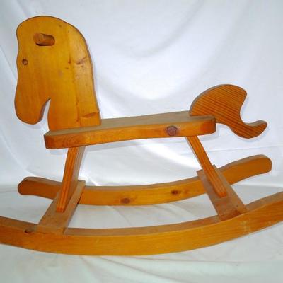 Lot 182: Wood Hobby Rocking Horse #2