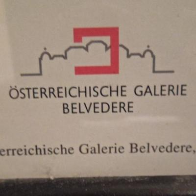 Lot 103: Gustav Klimt Print Osterreichische Gallery  28 x 40