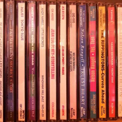 Lot 37: Fifty Four (54) Jazz CD's and 3 Classic DVDs
