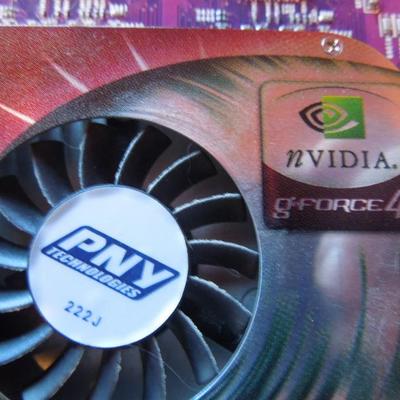 Lot 119: PNY G Force 4 Video Card for Computer