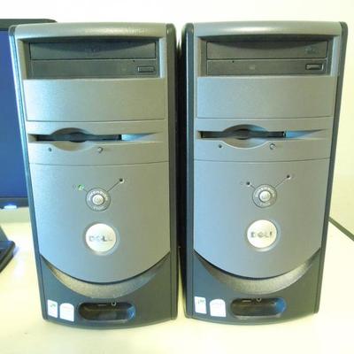 Lot 150: Dell Dimensions Desk Top Computer, Acer Monitor, Deskjet Printer etc