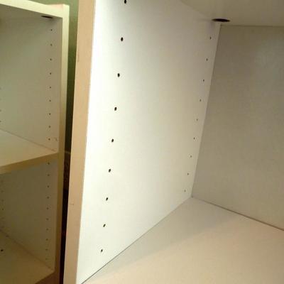 Lot 105: Pair of Low White Book Shelves