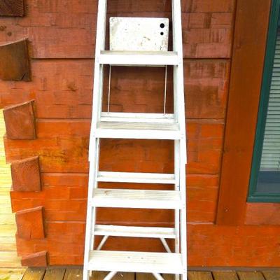 Lot 246: Aluminum 6 Foot Folding Stepladder