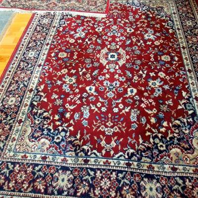 Lot 245: Three Oriental Style Decorator Area Rugs 