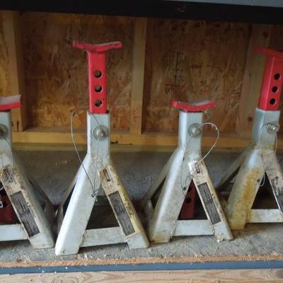 Lot 203: Three Shelf Metal Frame Storage Unit with Automotive Supplies