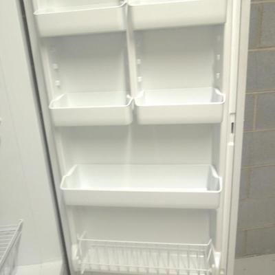 Lot 170: White Frigidaire Upright Freezer With Lock 