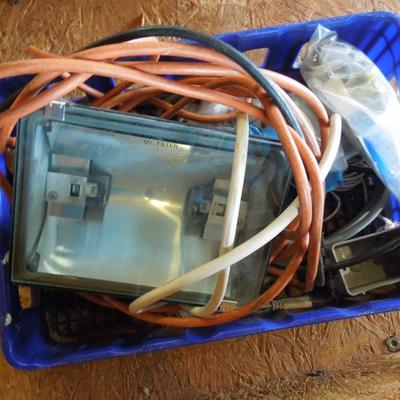Lot 209: Large Group of Electrical Cords, Power Strips and Light