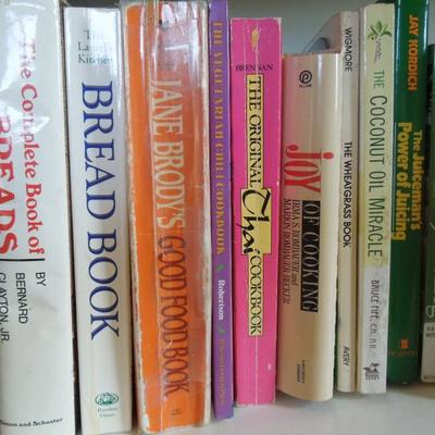 Lot 102: Eighteen Cookbooks and Metal Bookends