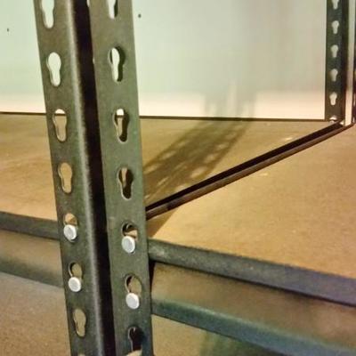 Lot 249: Two Basement or Garage Storage Shelves Metal Frame