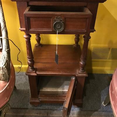 Lot 144-Antique French Pine Humidor Table