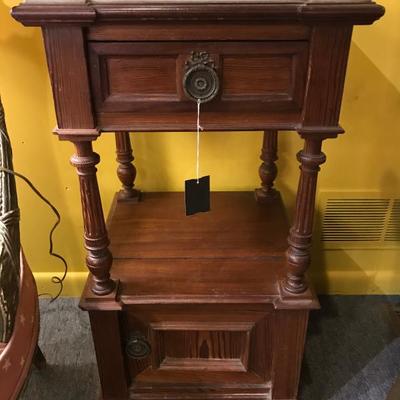 Lot 144-Antique French Pine Humidor Table