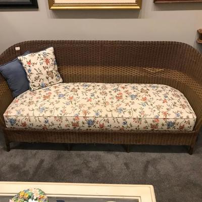 Lot 4-Vintage wicker sofa