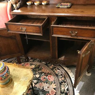 Lot 146-Gorgeous Antique French Dark Oak Vaisselier/Dresser/Step Back Cabinet