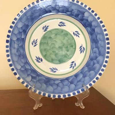 Lot 233-Villeroy & Boch Blue Leaf Decorative Platter