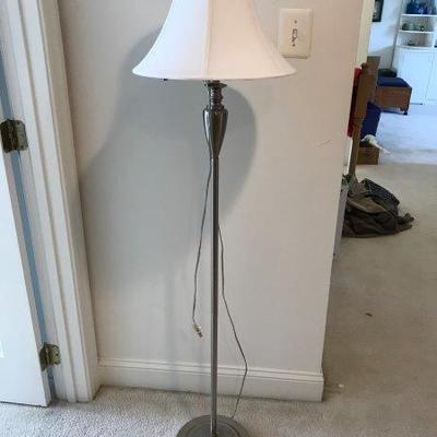 Lot 63-Silvertone Floor Lamp