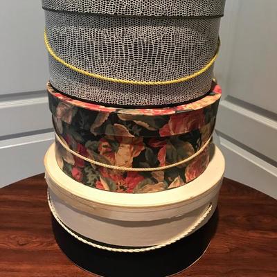 Lot 440- 3 Vintage Hat Boxes