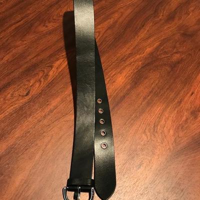 Lot 422-Coach Black Leather Belt