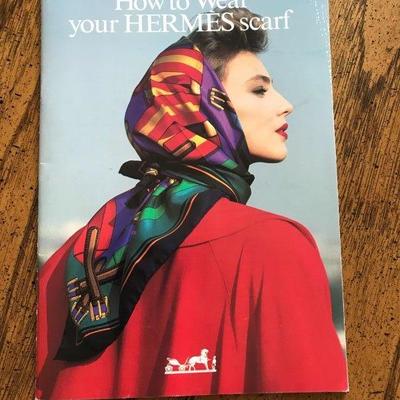 Lot 76-Hermes of Paris Booklet- How to Wear Your Hermes Scarf