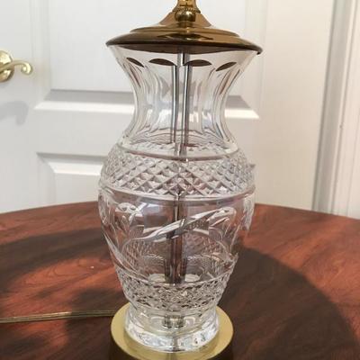 Lot 372-Waterford Crystal Lamp
