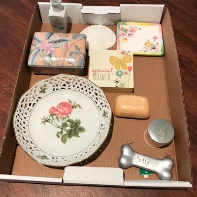 Lot 448-Box lot of Miscellaneous Decorative Items