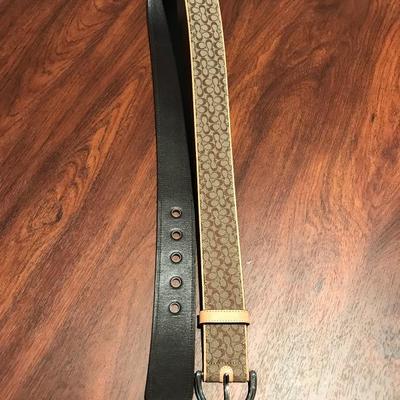 Lot 420-Coach Fabric and Leather Belt