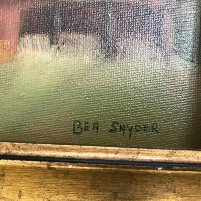 Lot 303-Pair Original Paintings on Board by Leesburg, Virginia Artist Bea Snyder