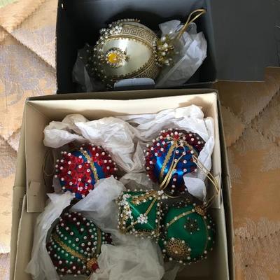 Lot 204- Vintage Beaded Ornaments-Christmas Lot