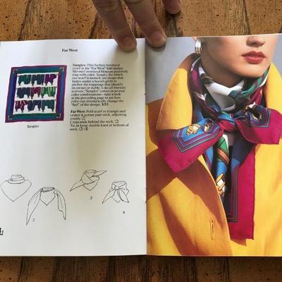Lot 76-Hermes of Paris Booklet- How to Wear Your Hermes Scarf