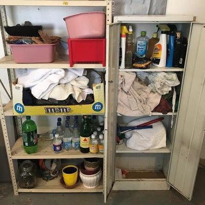 Lot 510-Garage Shelf  and Cabinet Lot