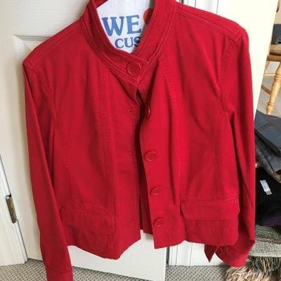 Lot 94-Jones New York Ladies Red Dress Jacket
