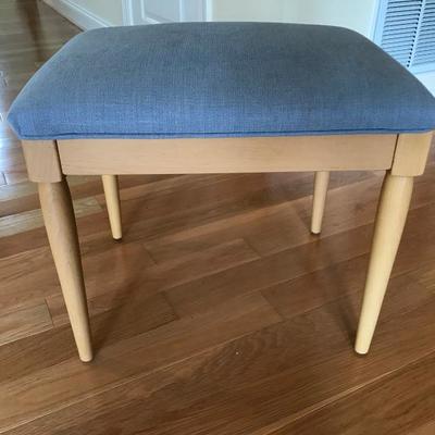 Lot 326-Ethan Allen Natural Maple Stool/Ottoman- American Deminsions
