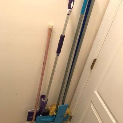 Lot 320-Lot of Miscellaneous Brooms and Mops