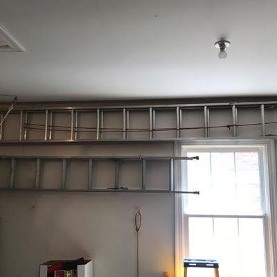 Lot 213- Aluminum Extension Ladders