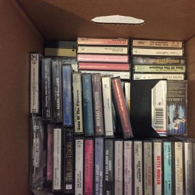Lot 553-Box of Casette Tapes