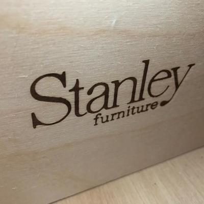 Lot 368-Stanley Natural Maple Shaker Style Three Drawer Nightstand