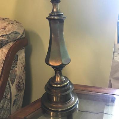 Lot 54 - Table and Lamp 
