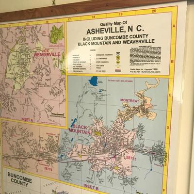 Lot 60 - Two Large Hanging Quality Maps 