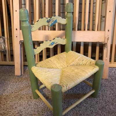 Lot 40 - Simmons Baby Crib and Chair  
